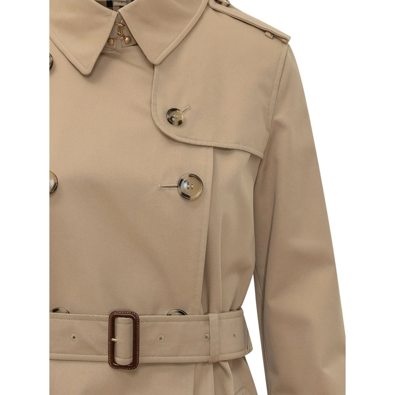 Burberry Trenchcoat Kensington Trench Lungo con Cintura beige(Image 4)