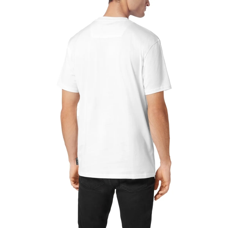 Philipp Plein T-Shirt T-Shirt Racing Mit Schmucksteinen weiss(Image 2)