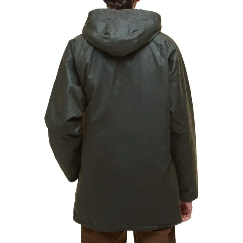 Barbour Parka Bedale Wax Olive Green Parka Green(Image 7)