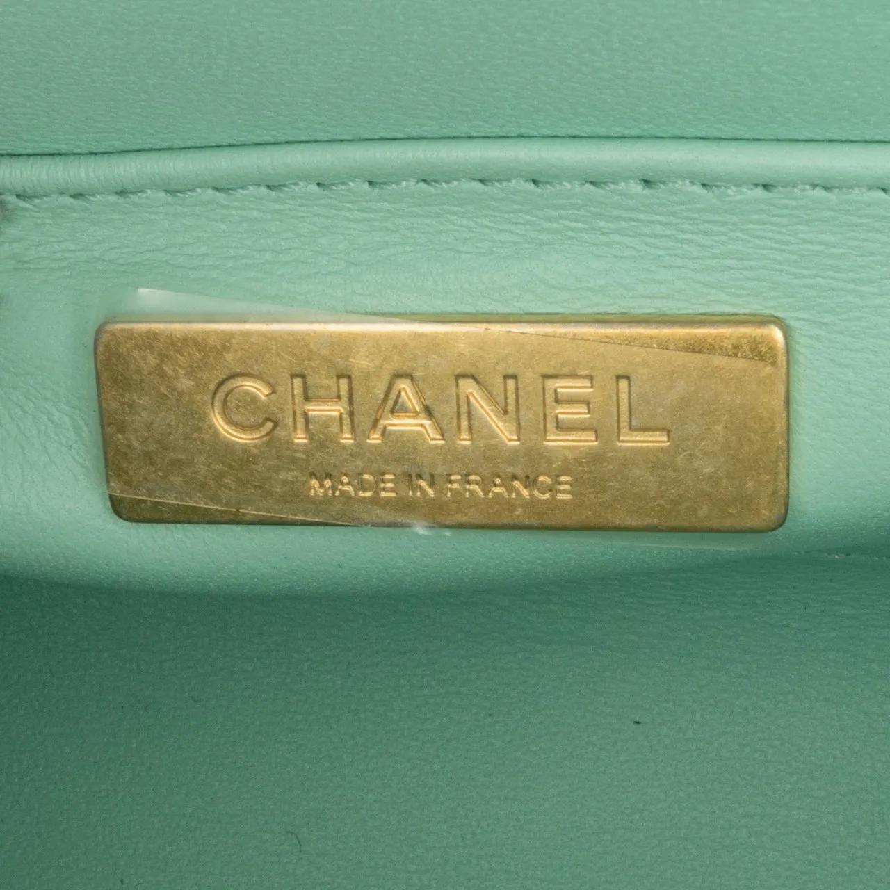 Chanel Hobo bags 2021-2023 Quilted Tweed Crush Top Handle Bag in blauw