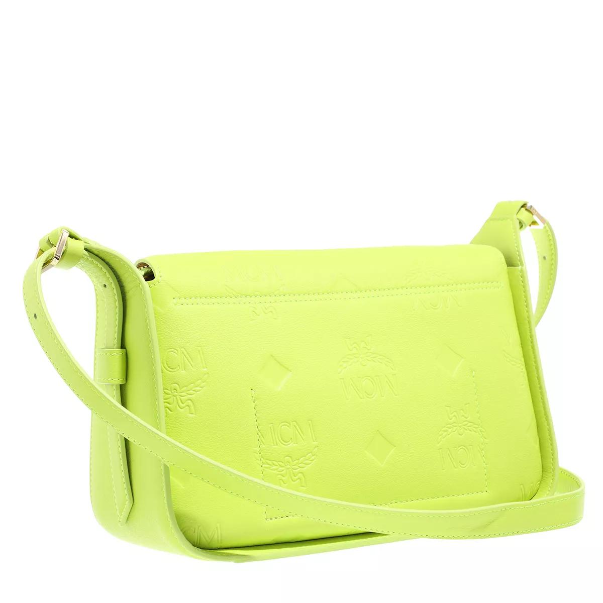 MCM Aren Hobo Small Acid Lime, Hobo Bag