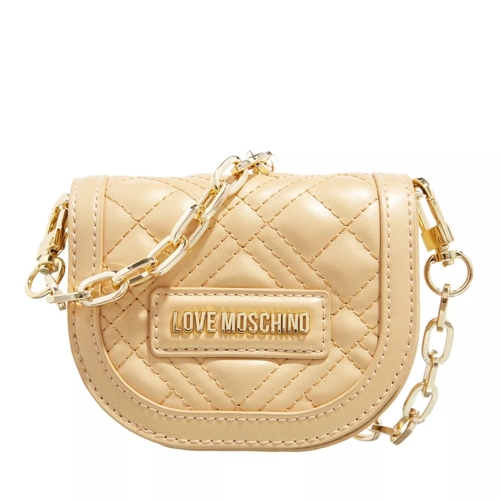 Love moschino quilted logo best sale chain bag