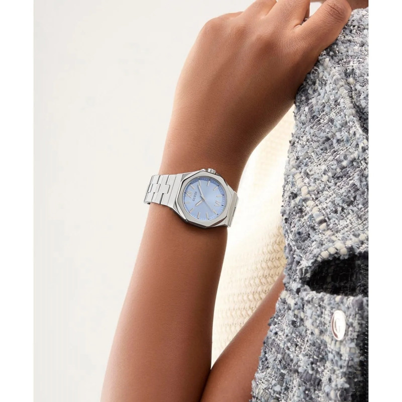 Guess Quarzuhr Quarz-Analoguhr Empress silber(Image 6)