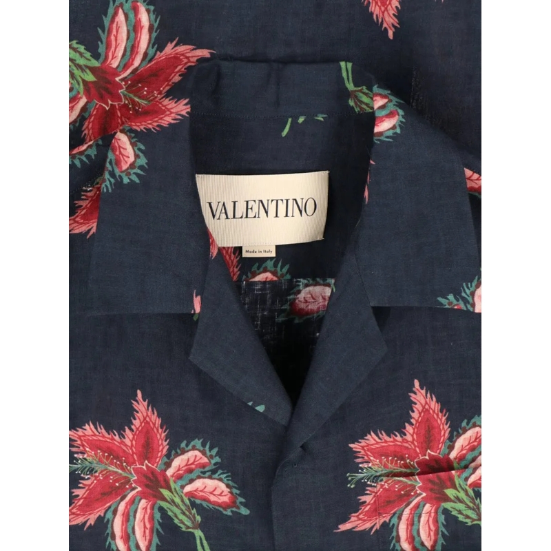 Valentino Garavani Chemise "Bowling" Shirt Black Black(Image 6)