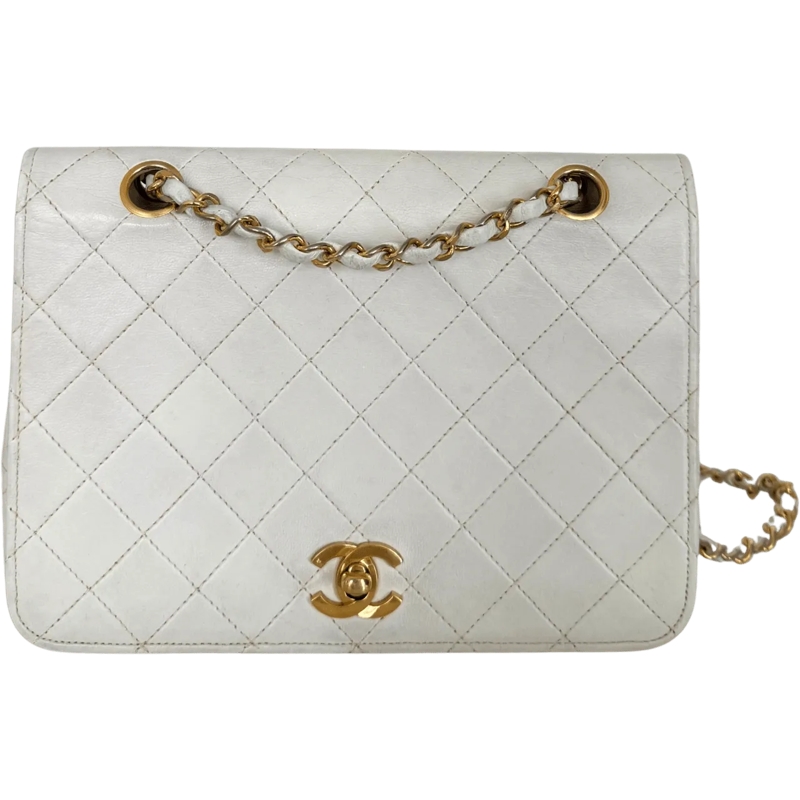 Chanel Fourre-tout Chanel Timeless Single Flap Small white / good weiß
