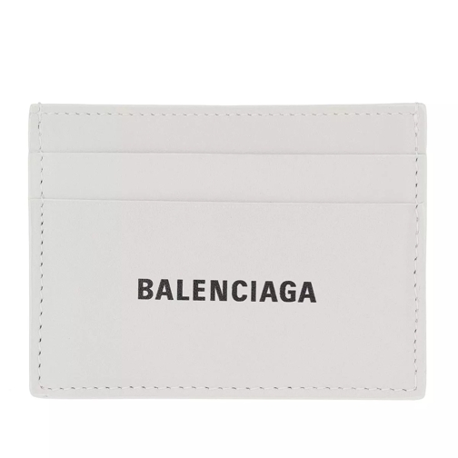 Balenciaga Credit Card Holder Leather White/Black Card Case