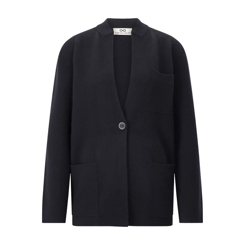 Sminfinity Vest Strickjacke aus Kaschmir-Mix schwarz