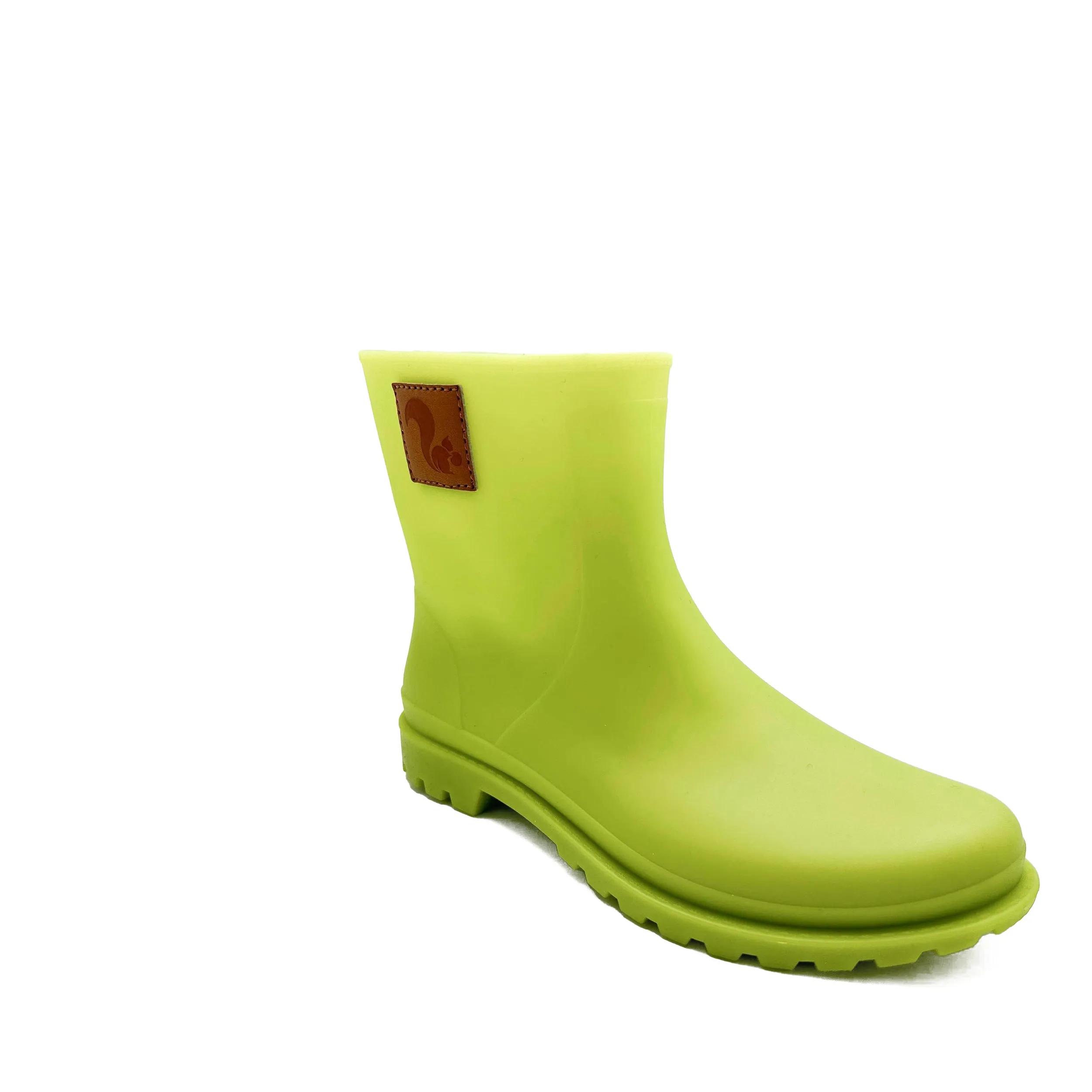 thies Sneakers - thies ® Bio Rainboot lime vegan (W)  100% waterpr - Gr. 36 (EU) - in Grün - für Damen