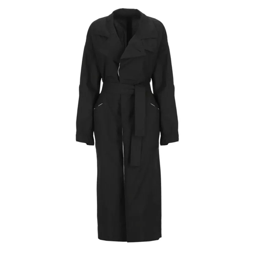 Yohji Yamamoto Black Cotton Coat Black 