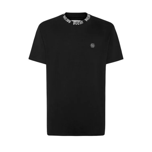Philipp Plein Black Logo Chest Badge T-Shirt Black 