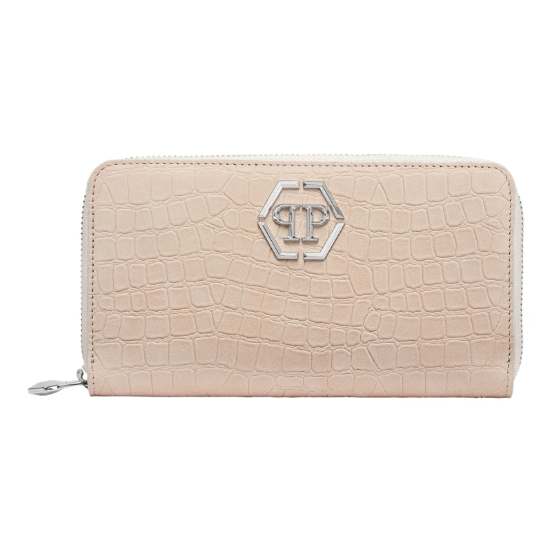 Philipp Plein Geldbörse Mid-Zip Brieftasche beige