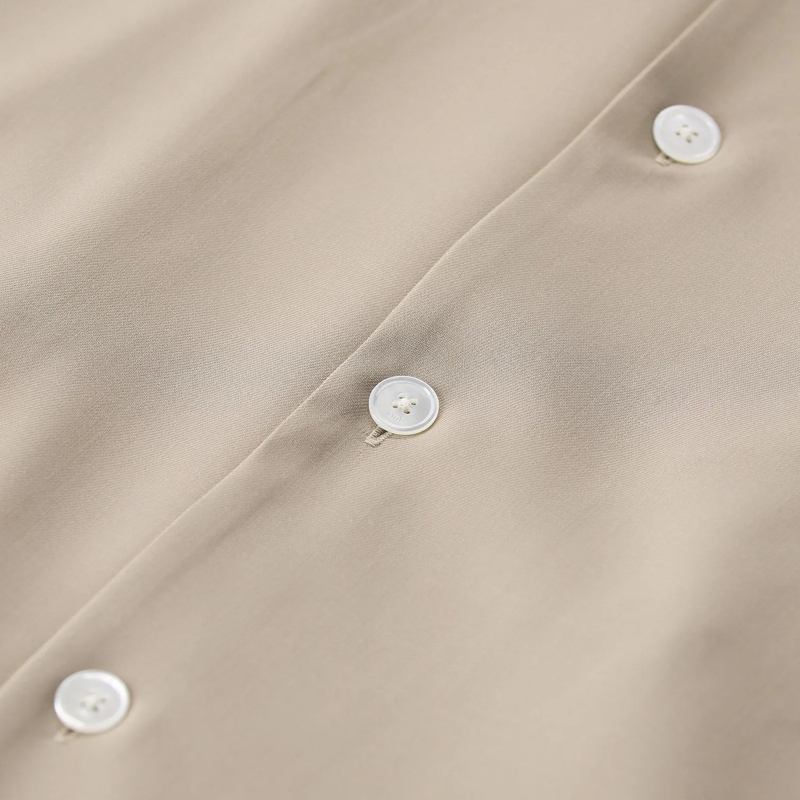 AMI Paris Minikleid Blusenkleid in Midilänge beige(Image 5)