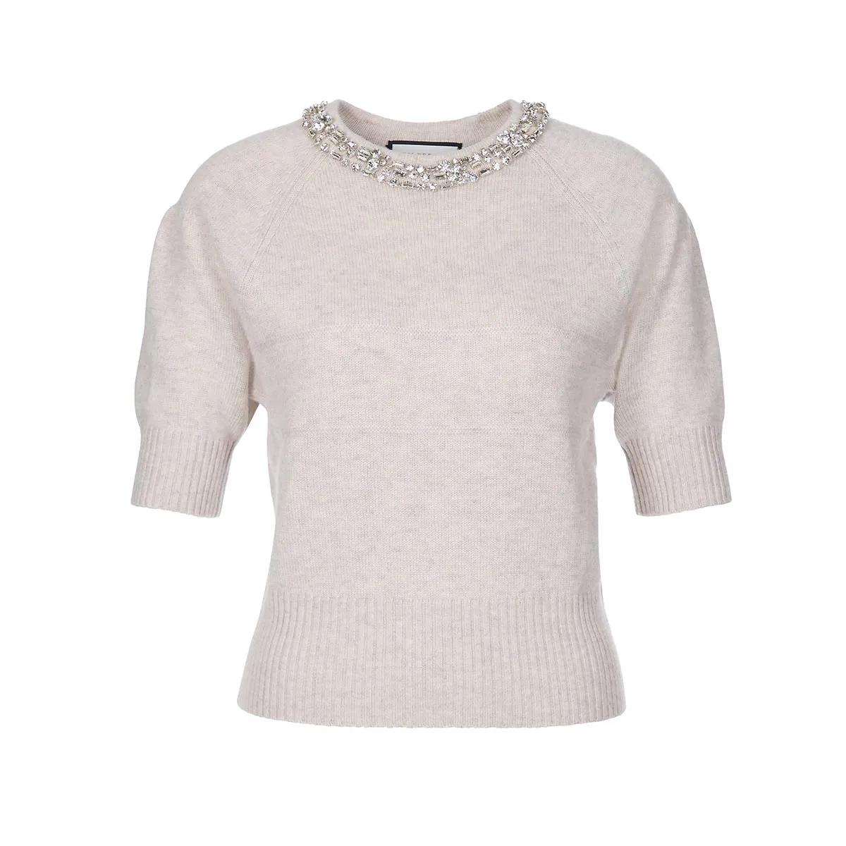 SEM PER LEI - PULLI HA STRASS - Größe 34 - creme