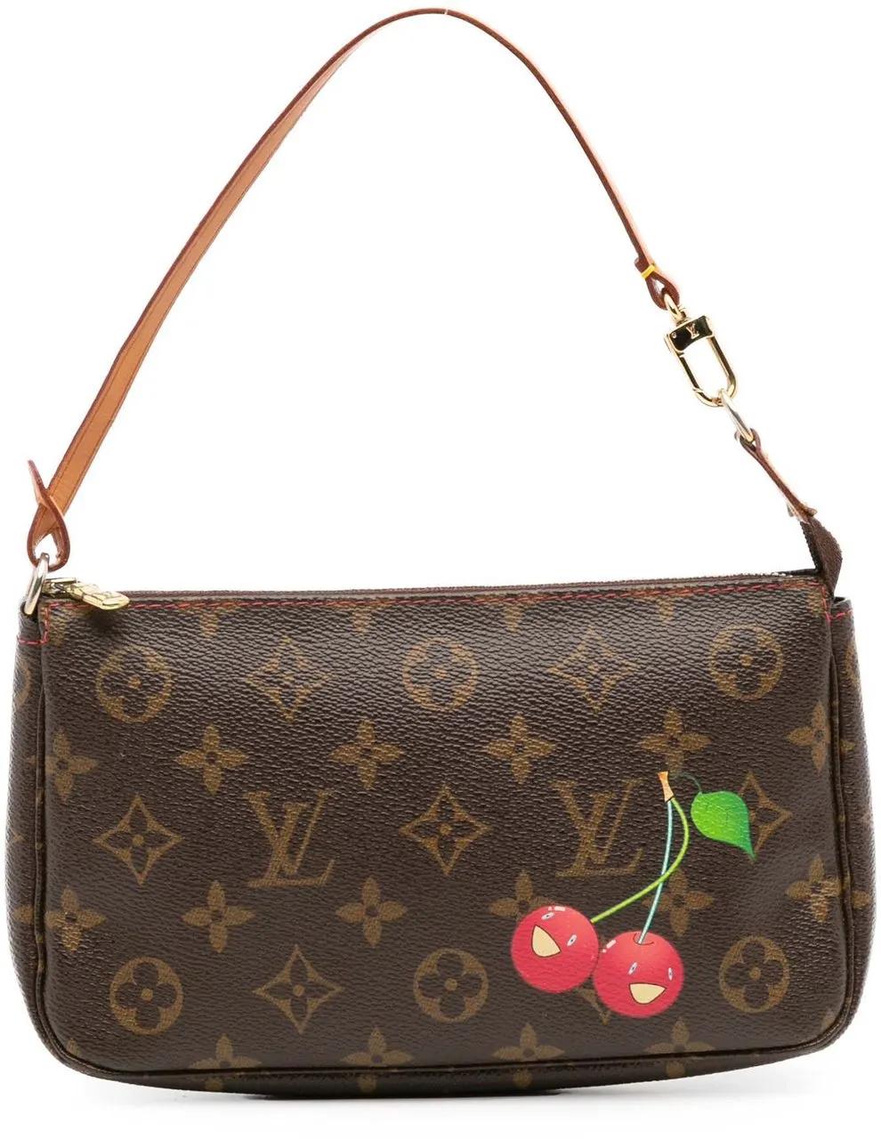 Louis Vuitton Hobo Bags - Takashi Murakami Monogram Cherry Pochette Accessoi - Gr. unisize - in Braun - für Damen