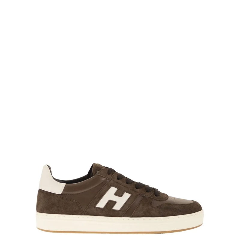Hogan Lage-top sneaker H668 - H-Tv Leather And Suede Trainers Grey