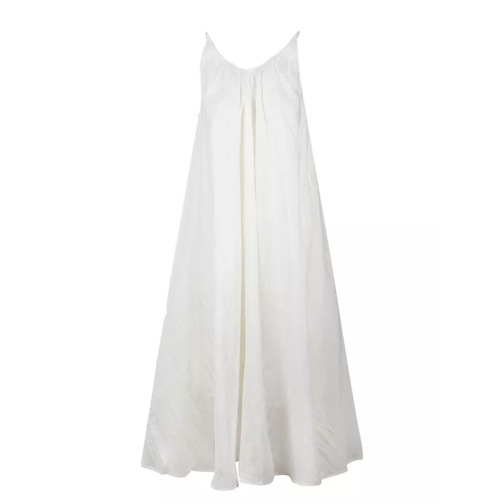 The Rose Ibiza Silk Long Dress White 