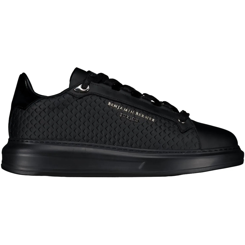 BENJAMIN BERNER Sneaker basse Benjamin Berner Rhombus Embossed Sneakers Zwart Bn schwarz