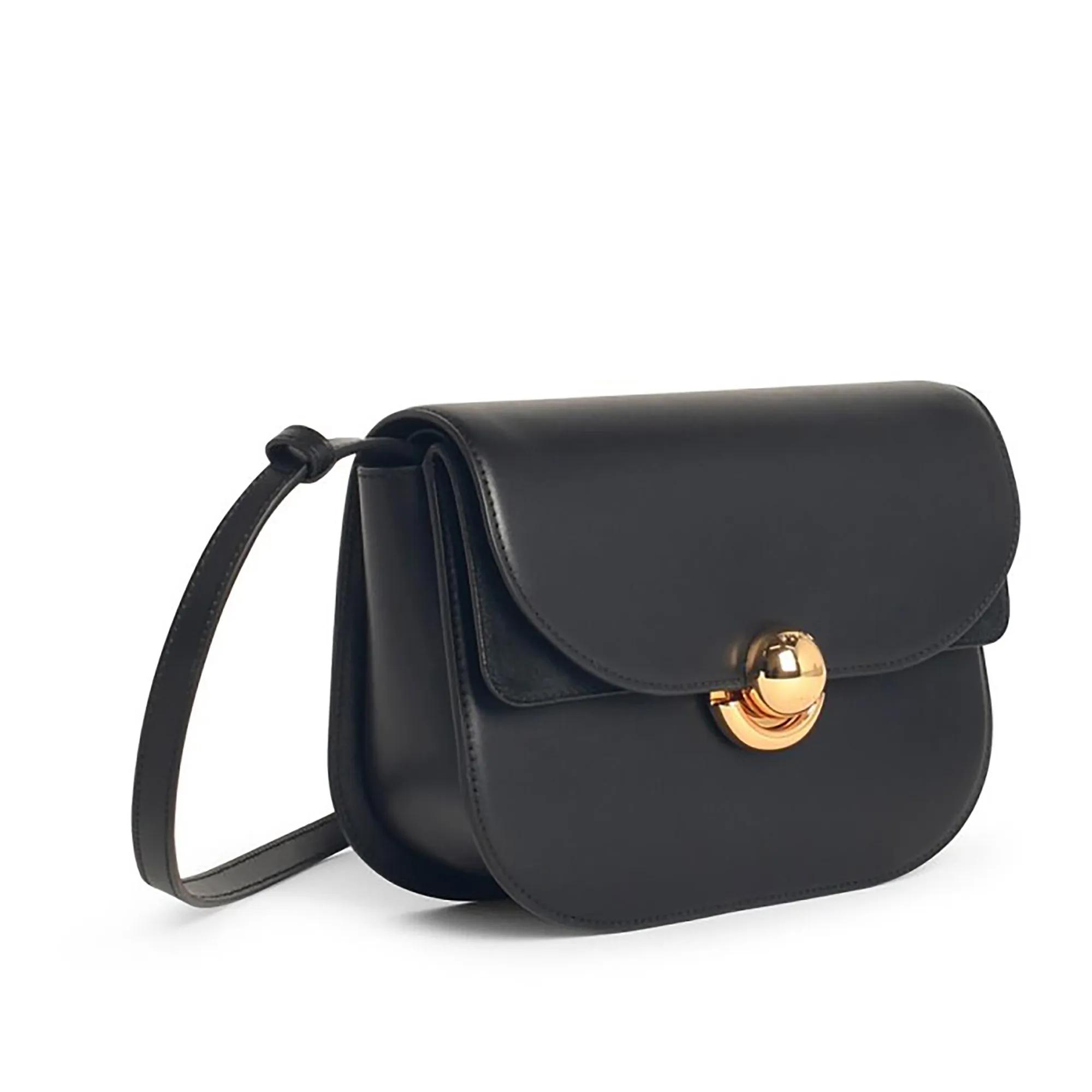 Furla Hobo bags 'Sfera' Black Leather Crossbody Bag in zwart