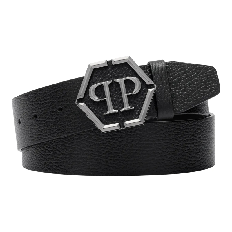 Philipp Plein Gürtel Gürtel Hexagon schwarz