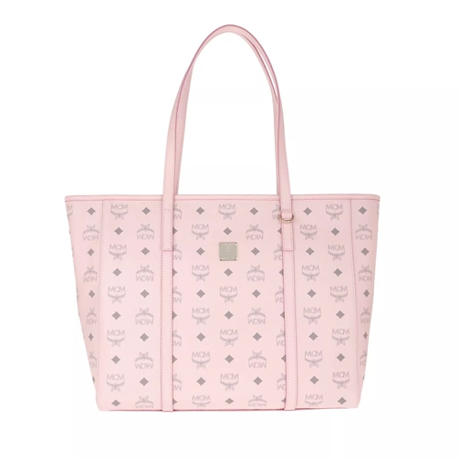 MCM Toni Visetos Shopper Medium Powder Pink Shopping Bag