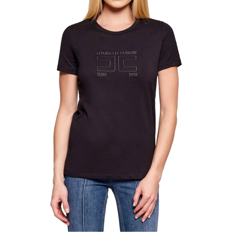 Elisabetta Franchi T-Shirt T-Shirts And Polos Black schwarz