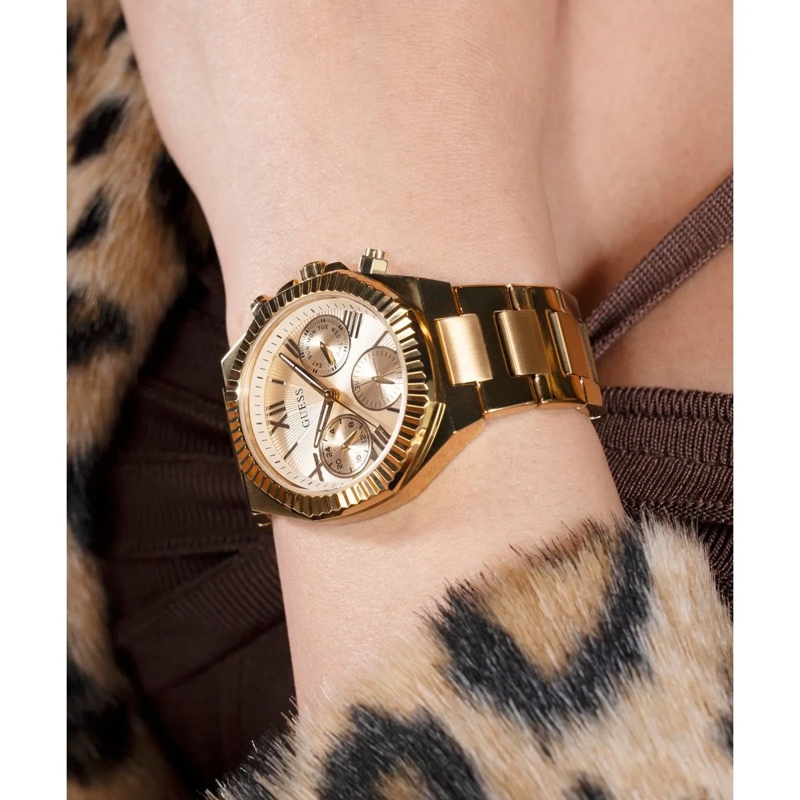 Guess Quarzuhr Quarz-Analoguhr Equality gold(Image 5)