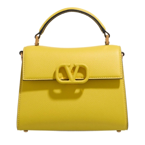 Valentino Garavani Cartable VSLing Small Shoulder Bag Yellow