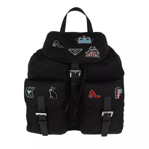 Prada Backpack Nylon Logo Black Rucksack