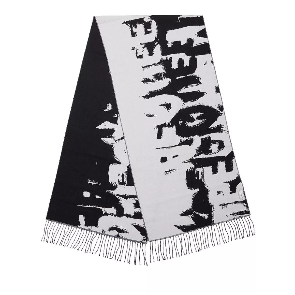 Alexander McQueen Tücher & Schals - Graffiti Scarf - Gr. unisize - in Schwarz - für Damen