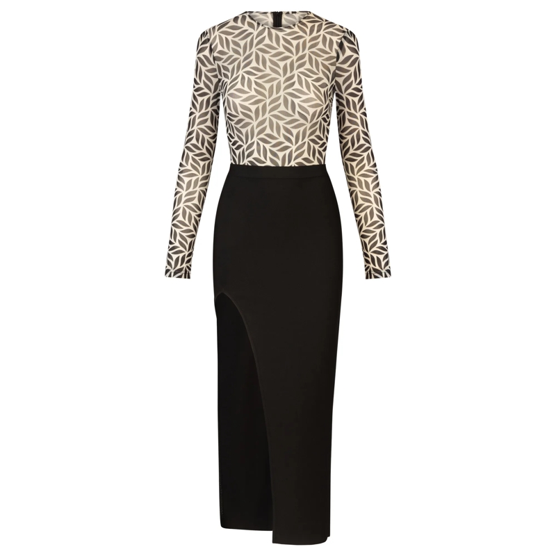 Kraimod Midikleid Bandagekleid bunt