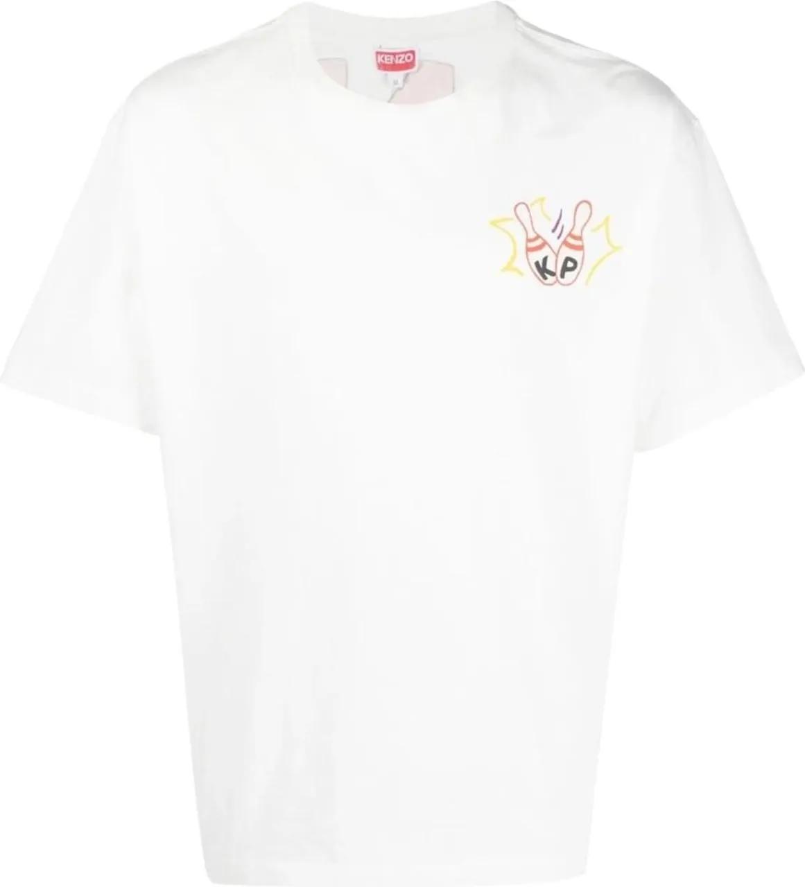 Thumbnail - Kenzo - Bowling Team Logo Oversize T-shirt - Größe L - weiß