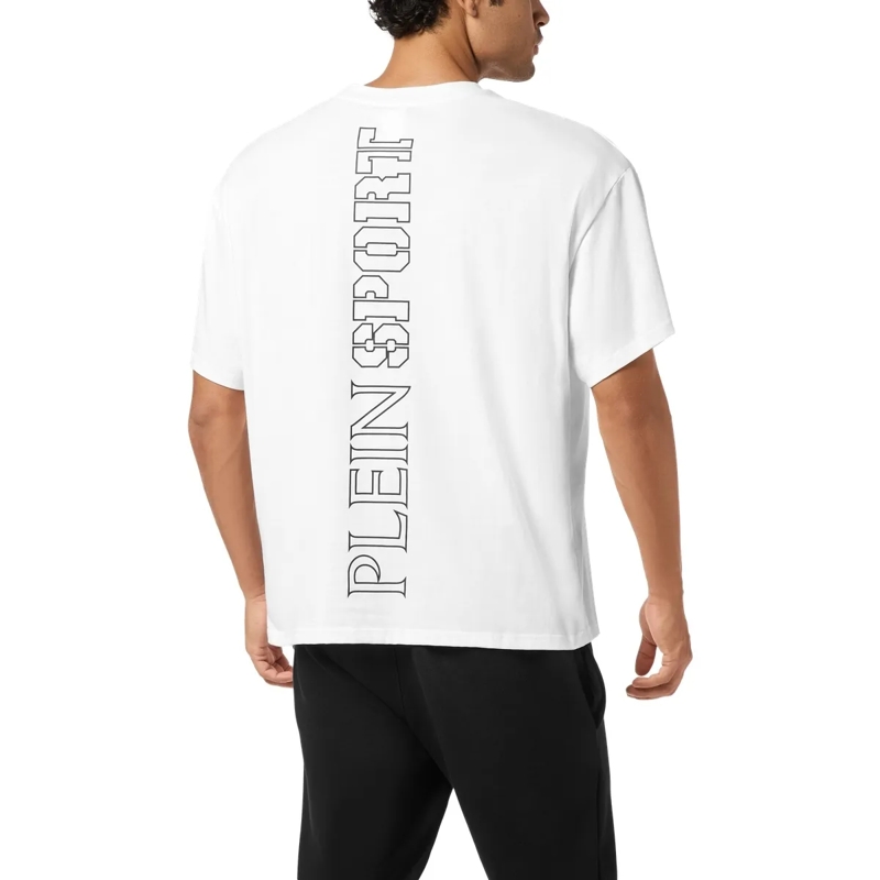 Plein Sport T-Shirt T-Shirt Rundhalsausschnitt Ss Scratch weiss(Image 2)