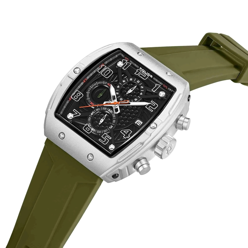 Police Automatikuhr Quarzuhr Coswig oliv(Image 2)