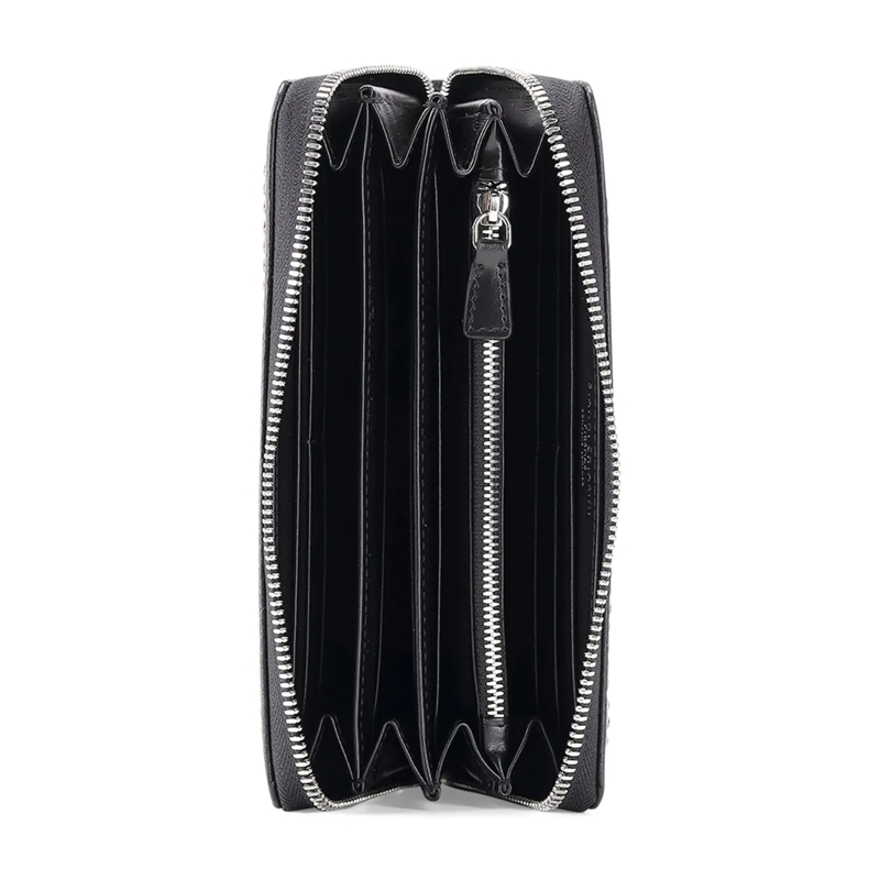 Gianni Chiarini Portemonnaie mit Zip-Around-Reißverschluss Großes Portemonnaie schwarz(Image 3)