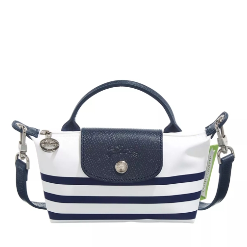 Longchamp Le Pliage Pochette Marine/Blanc Minitasche