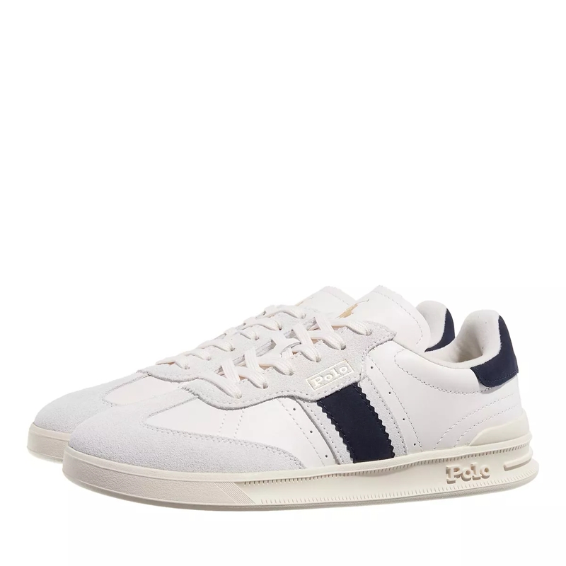 Polo Ralph Lauren Low-Top-Sneaker Htr Aera-Sneakers-Low Top Lace Bianco/Navy