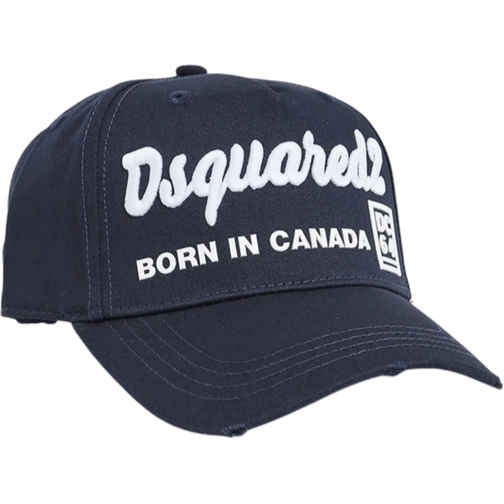 Dsquared2  cappello baseball navy con ricamo blau