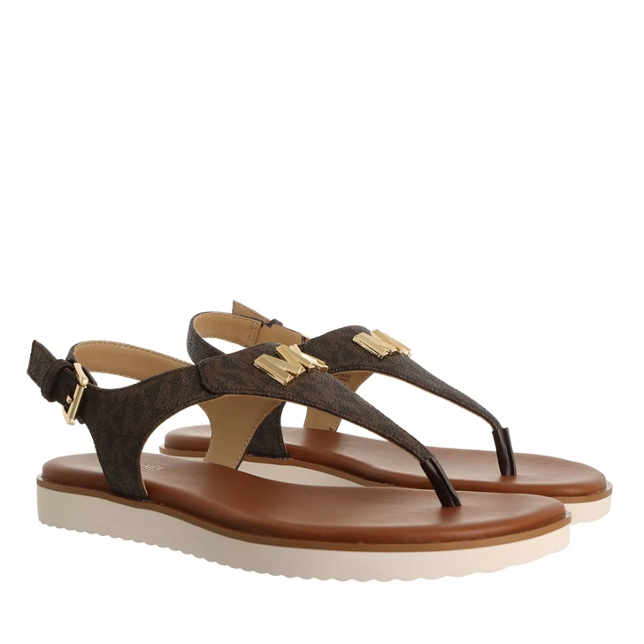 Michael Kors Jilly Flat Sandal Brown Sandal