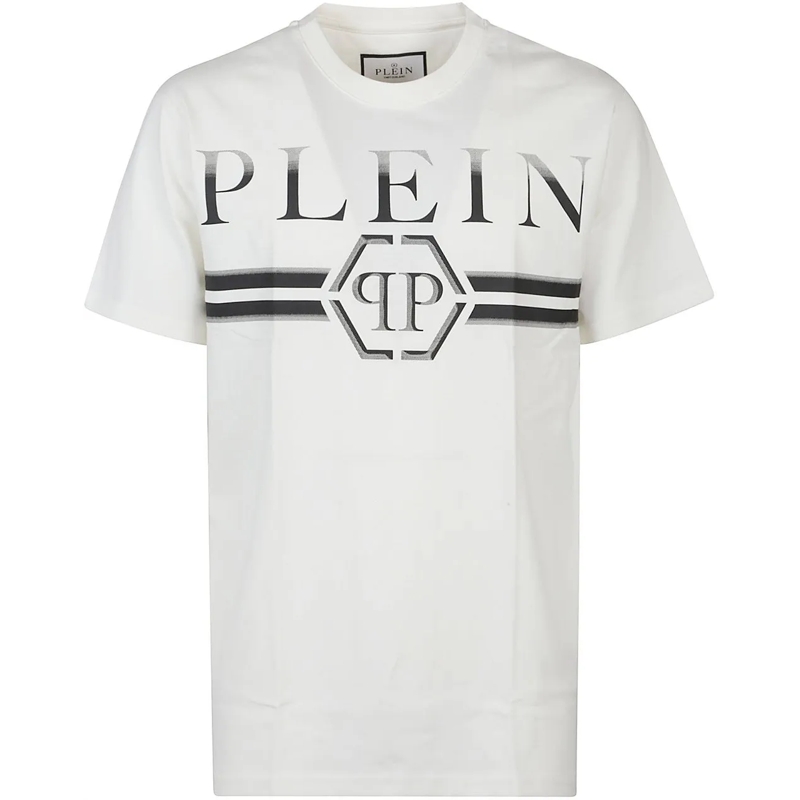 Philipp Plein T-Shirt Stripes T-shirt White weiß