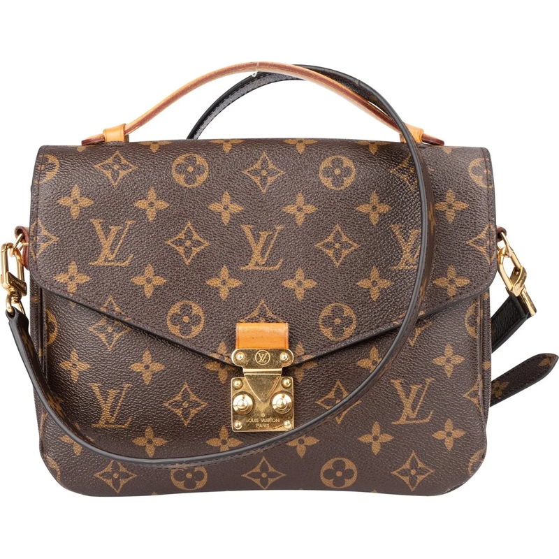 Louis Vuitton Schultertasche Louis Vuitton Canvas Monogram Metis Handbag braun