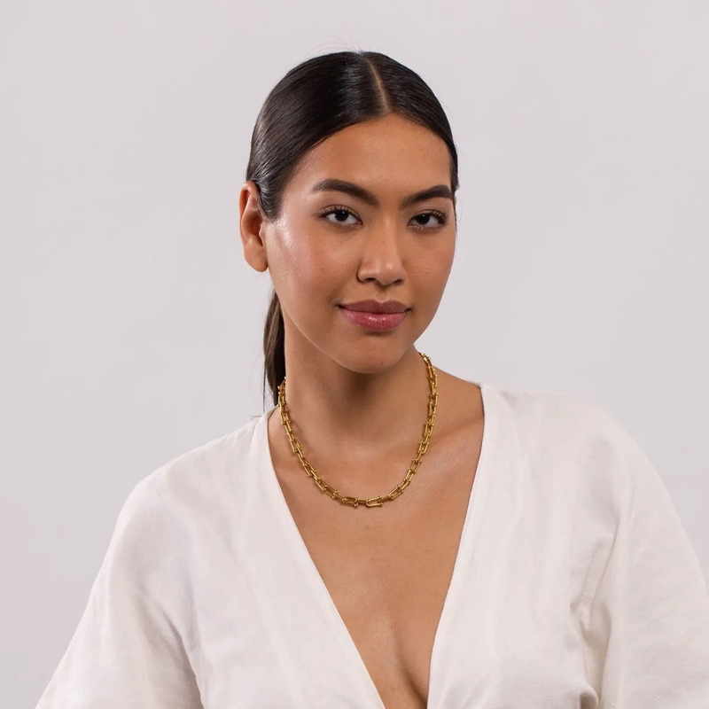 Purelei Mittellange Halskette Kette Kalele gold(Image 4)