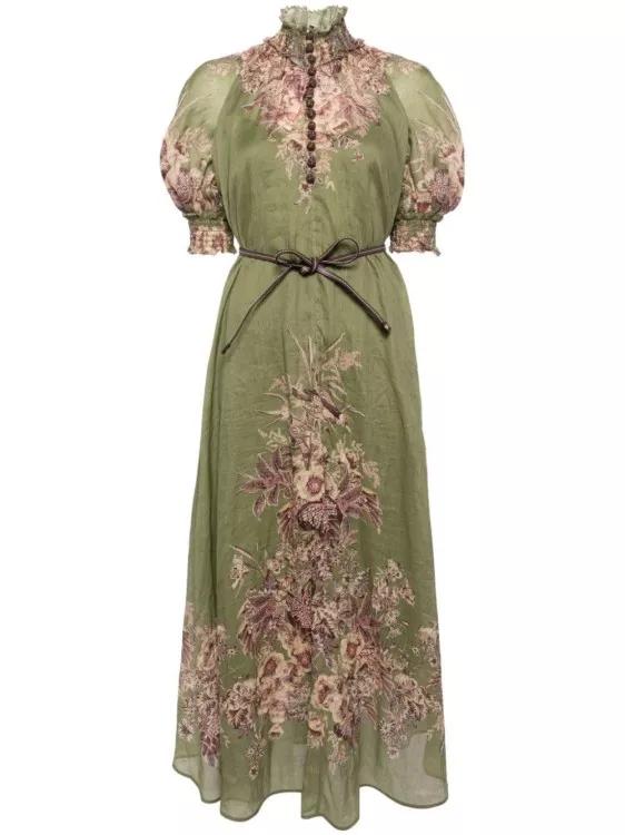 Zimmermann - Ottie Swing Maxi Dress - Größe 1 - green