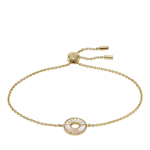 Emporio Armani Mother of Pearl Chain Bracelet Gold Braccialetti