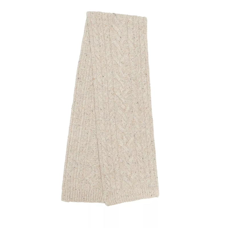 Lauren Ralph Lauren Wollschal Cable Scarf Lt Oatmeal