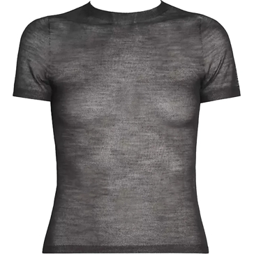 【送料&関税込】Acne Studios Sheer Knit T-shirt Acne Studios Acne Studios Sheer Knit T-Shirt schwarz | T-Shirt
