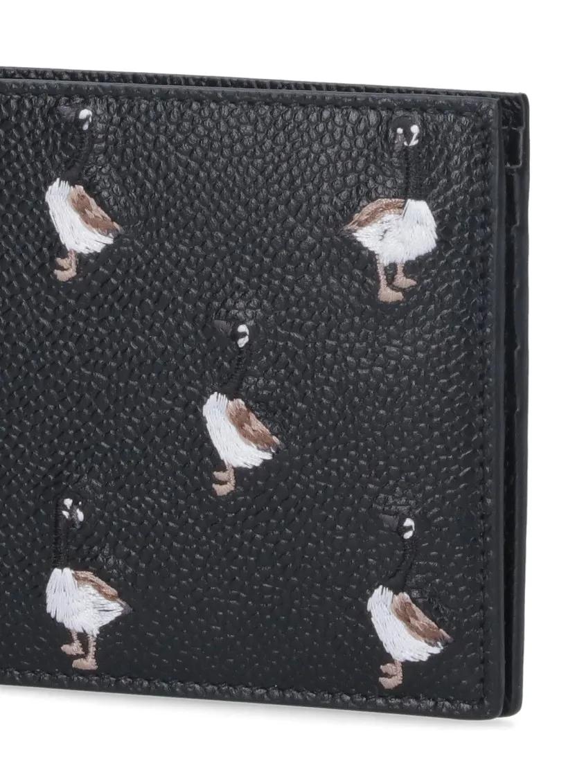 Thumbnail - Thom Browne Portemonnaies - "Goose" Bi-Fold Wallet Black - Gr. unisize - in Schwarz - für Damen
