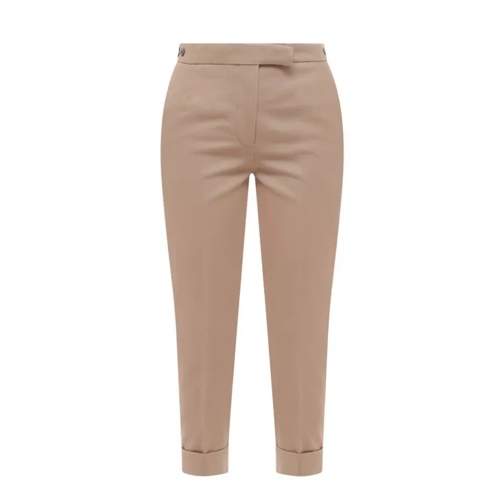 Thom Browne Beige Cotton Trouser Pink Pantalons