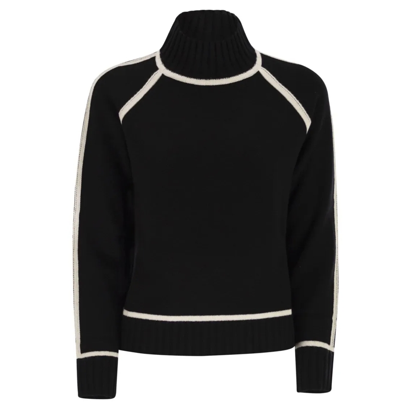 Max Mara Rollkragenpullover Pescara - Wool And Cashmere Turtleneck Sweater Black