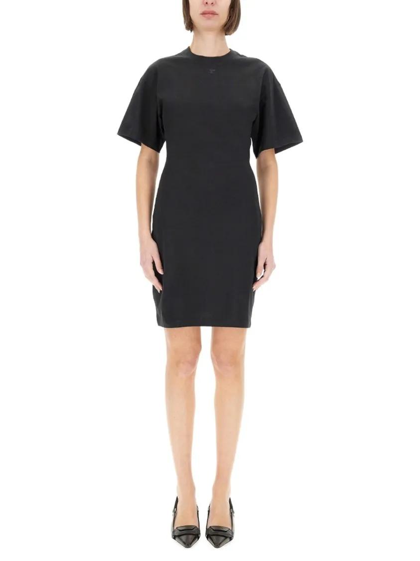 Thumbnail - Courrèges - Short Cotton Dress - Größe XS - schwarz