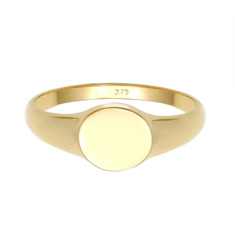 Elli Siegelring Ring Siegelring Royal Geo Basic Stilvoll 375 Gelbg gold(Image 2)